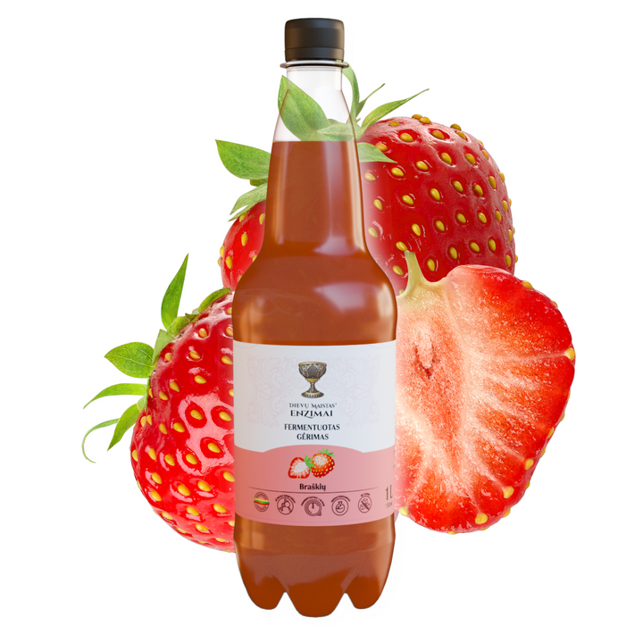 Braškių fermentuotas gėrimas