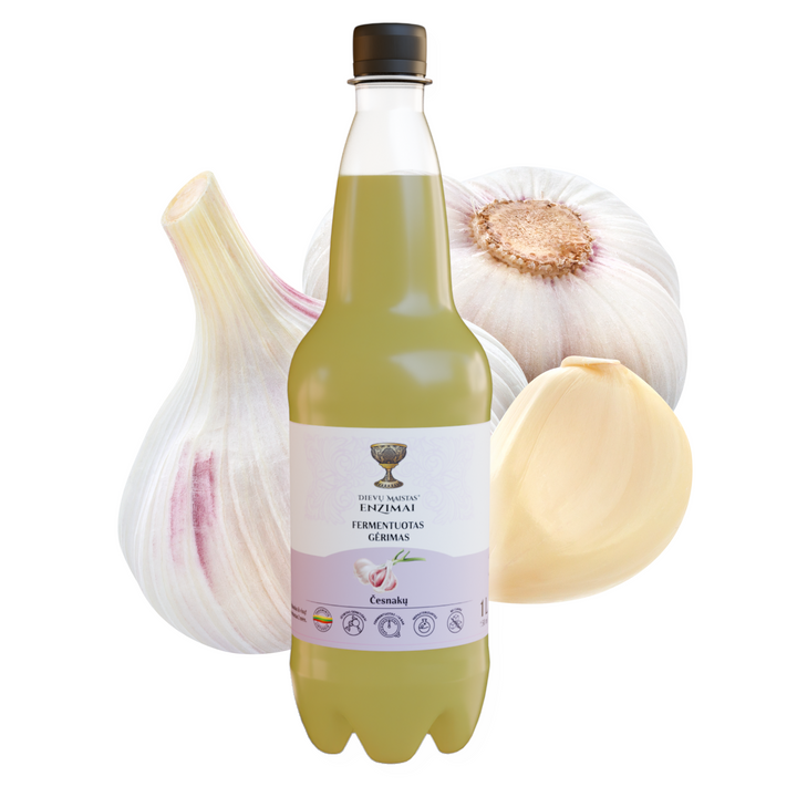Česnakų fermentuotas gėrimas