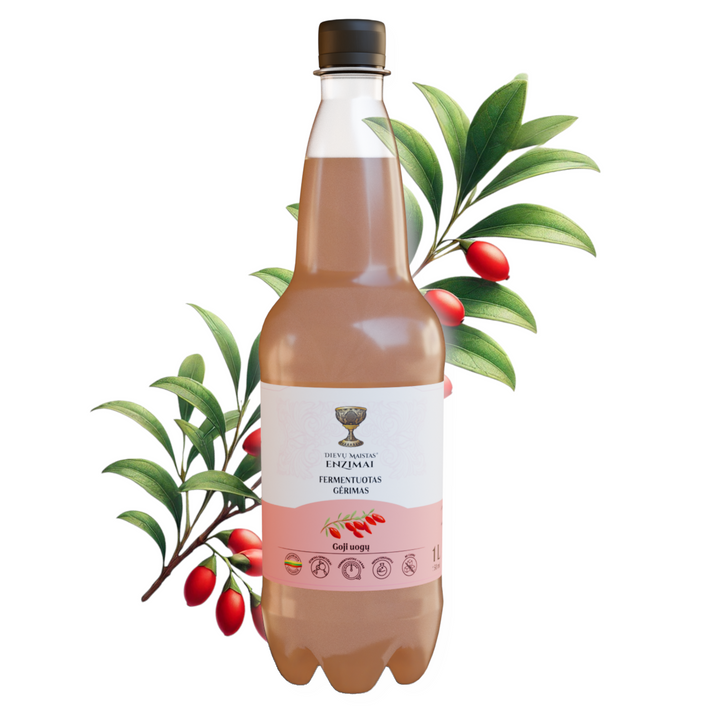 Goji uogų fermentuotas gėrimas
