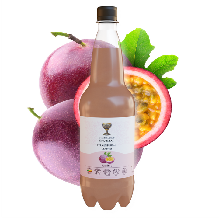 Pasiflorų fermentuotas gėrimas