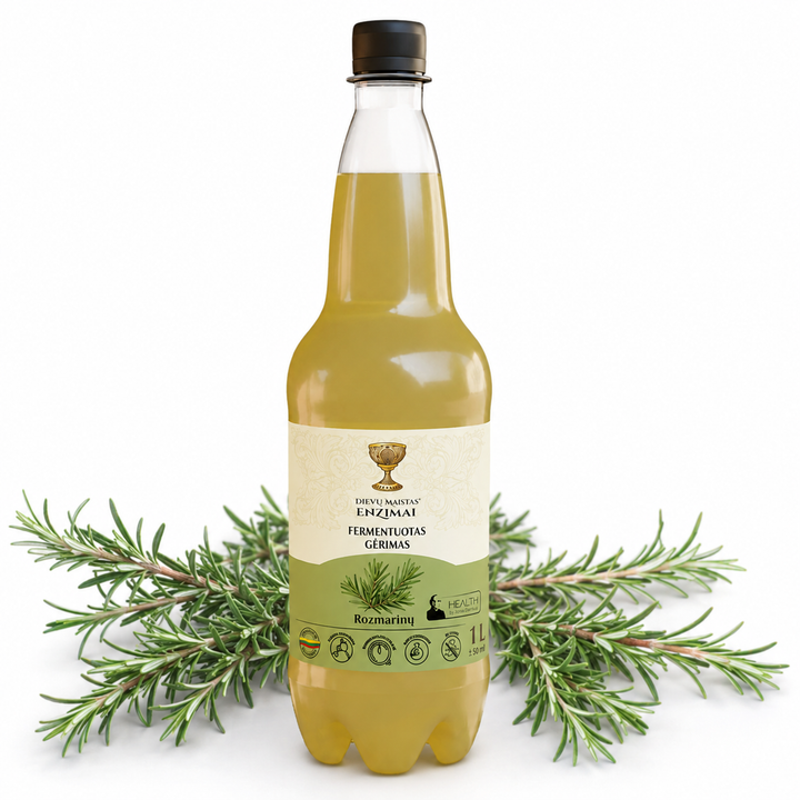 Rozmarino fermentuotas gėrimas